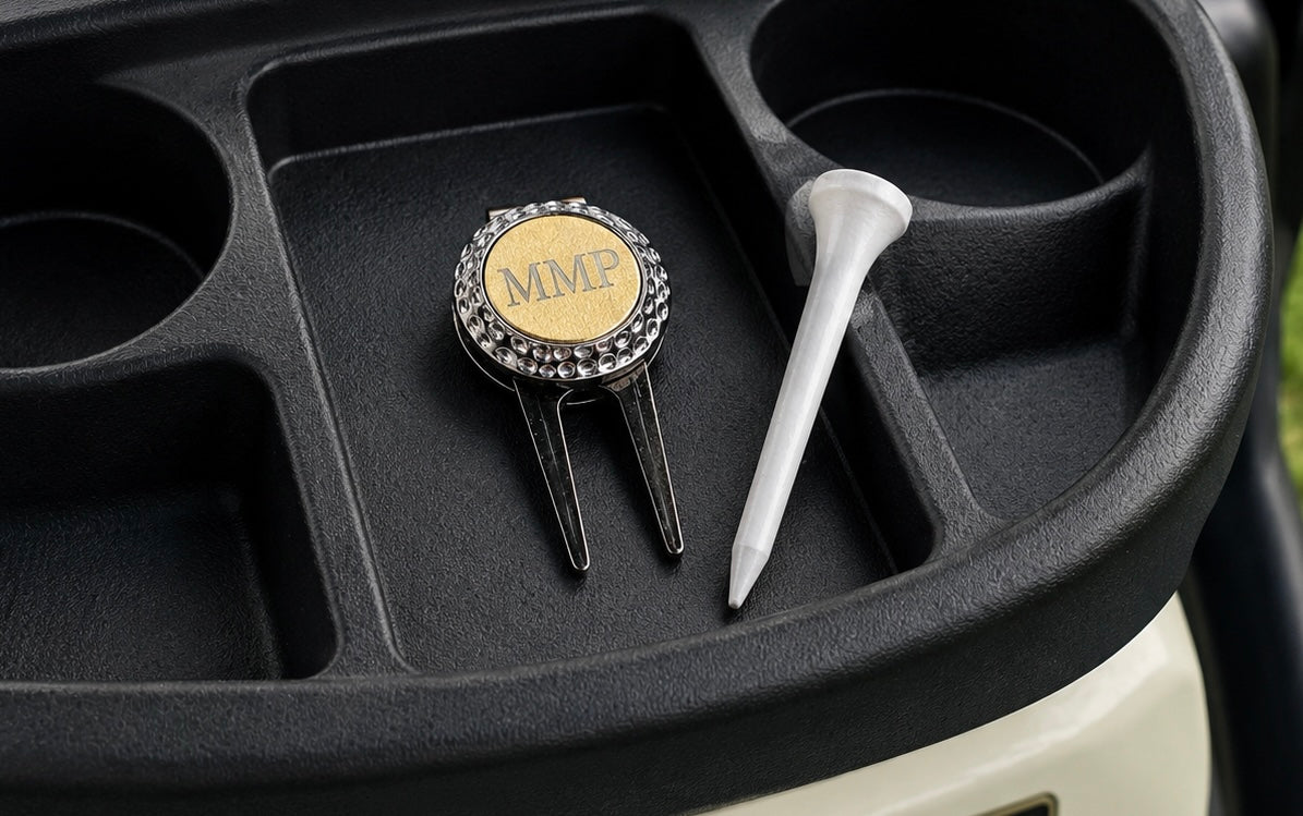 Golf Divot Tool with Money Clip and Ball Mark