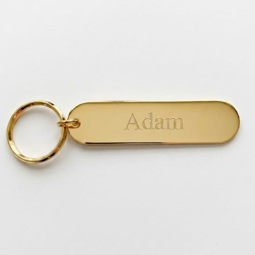 Brass Oblong Keyring