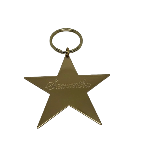 Brass Star Keyring