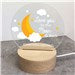 Personalized To the Moon and Back Round Light Up Sign