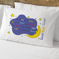 Personalized Child’s pillow case with a goodnight prayer imprinted.