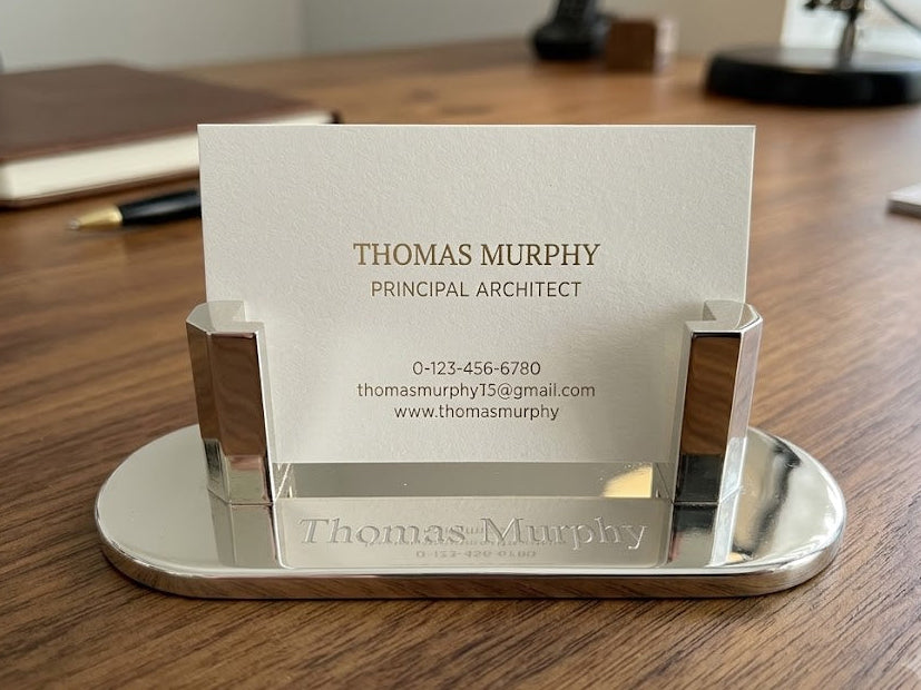 Silver Plated Business Card Holder