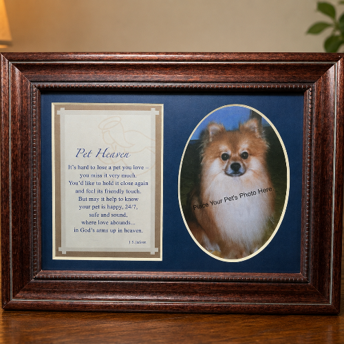 Pet heaven frame with poem
