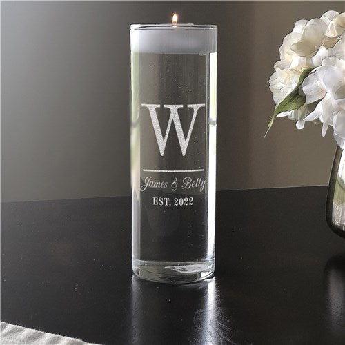 Personalized Glass Candle