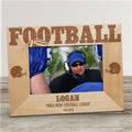 Personalized Wood Football Frame
